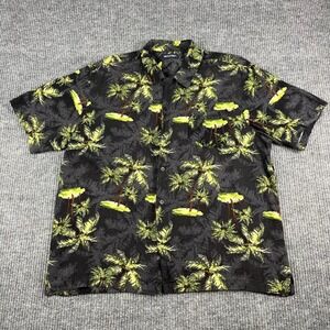 Puritan Button Up‎ Mens XL Rayon Aloha Shirt Hawaiian Tropical Print